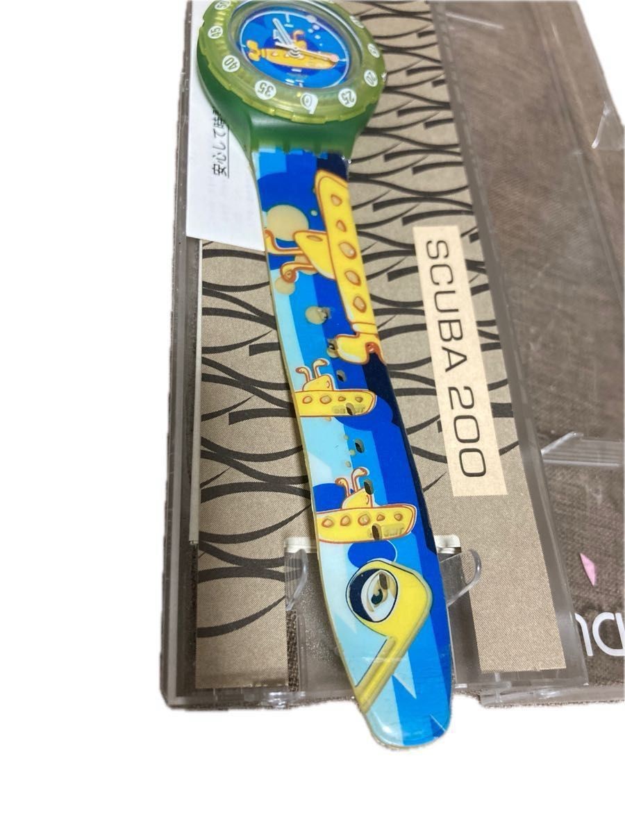 Working Condition SWATCH SCUBA200 Yellow Submarine Rare