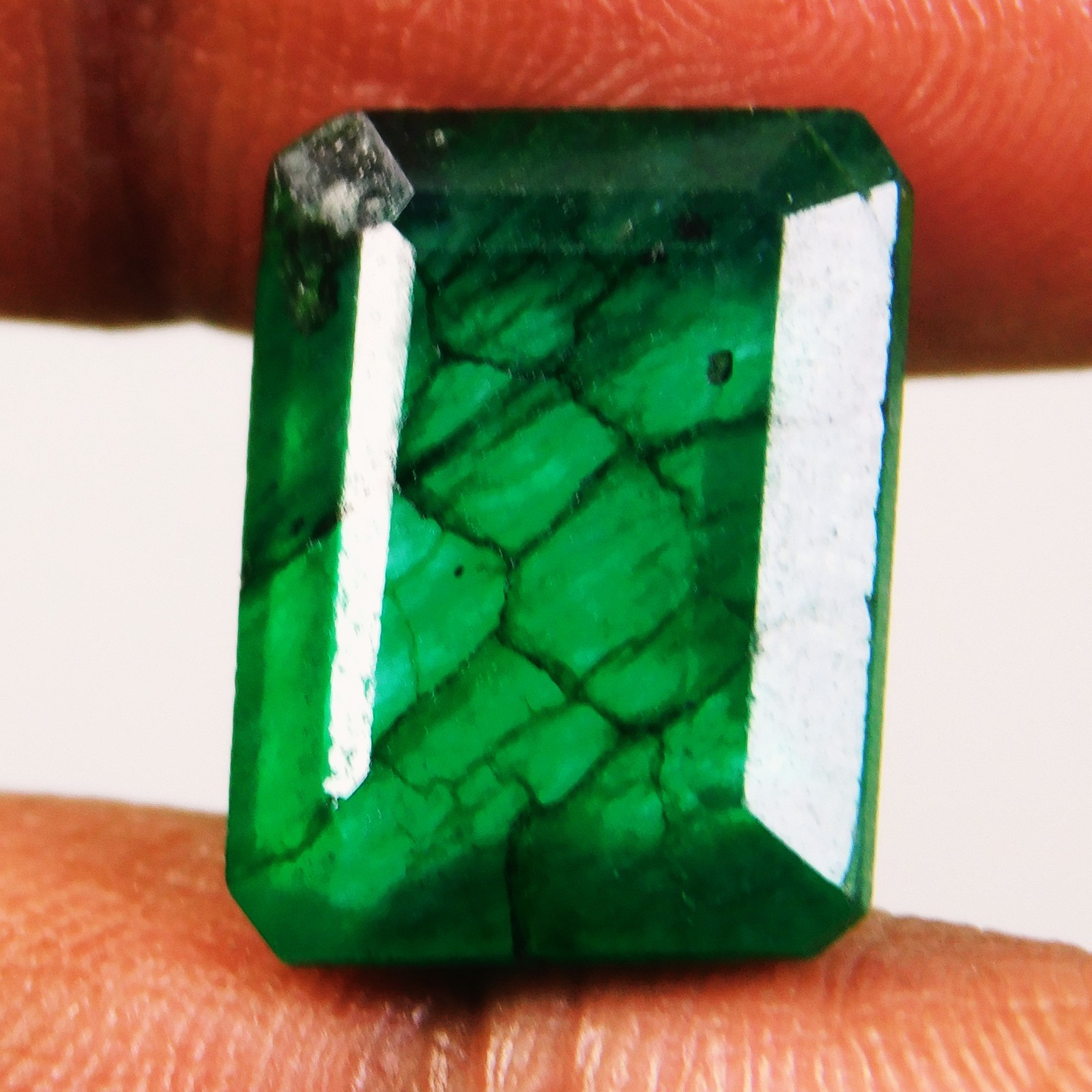 Certified 11.30 Ct Natural Emerald Shape Colombian Green Emerald loose Gemstone