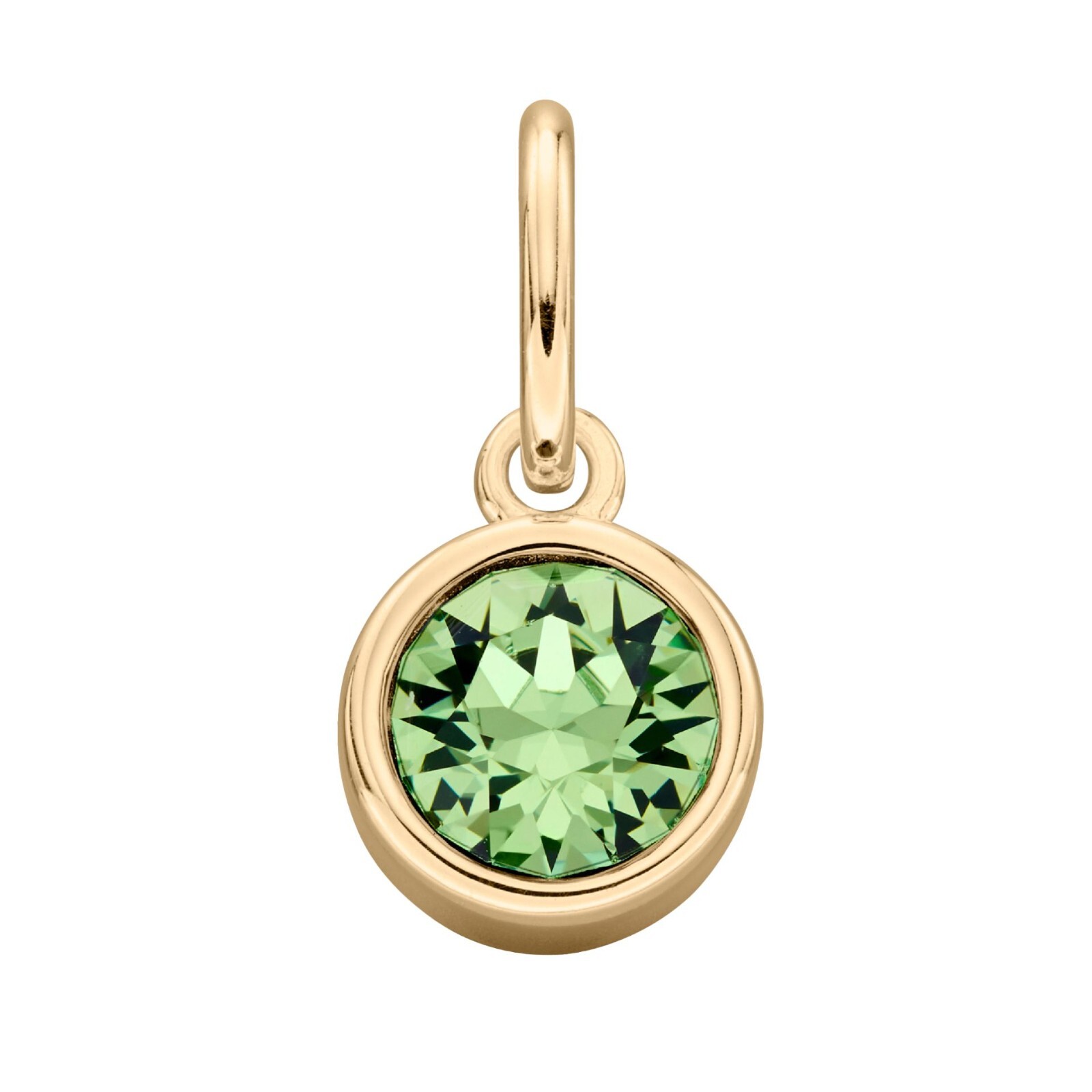 Crystal Birthstone Pendant 9ct Yellow Gold Plated Hallmarked All Months