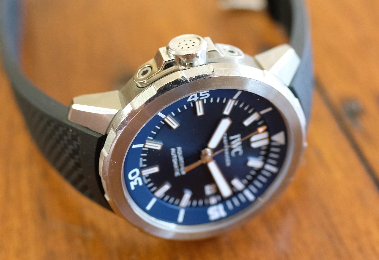 IWC Aquatimer Cousteau Automatic Steel Mens 42mm Watch IW3290-05 – Used