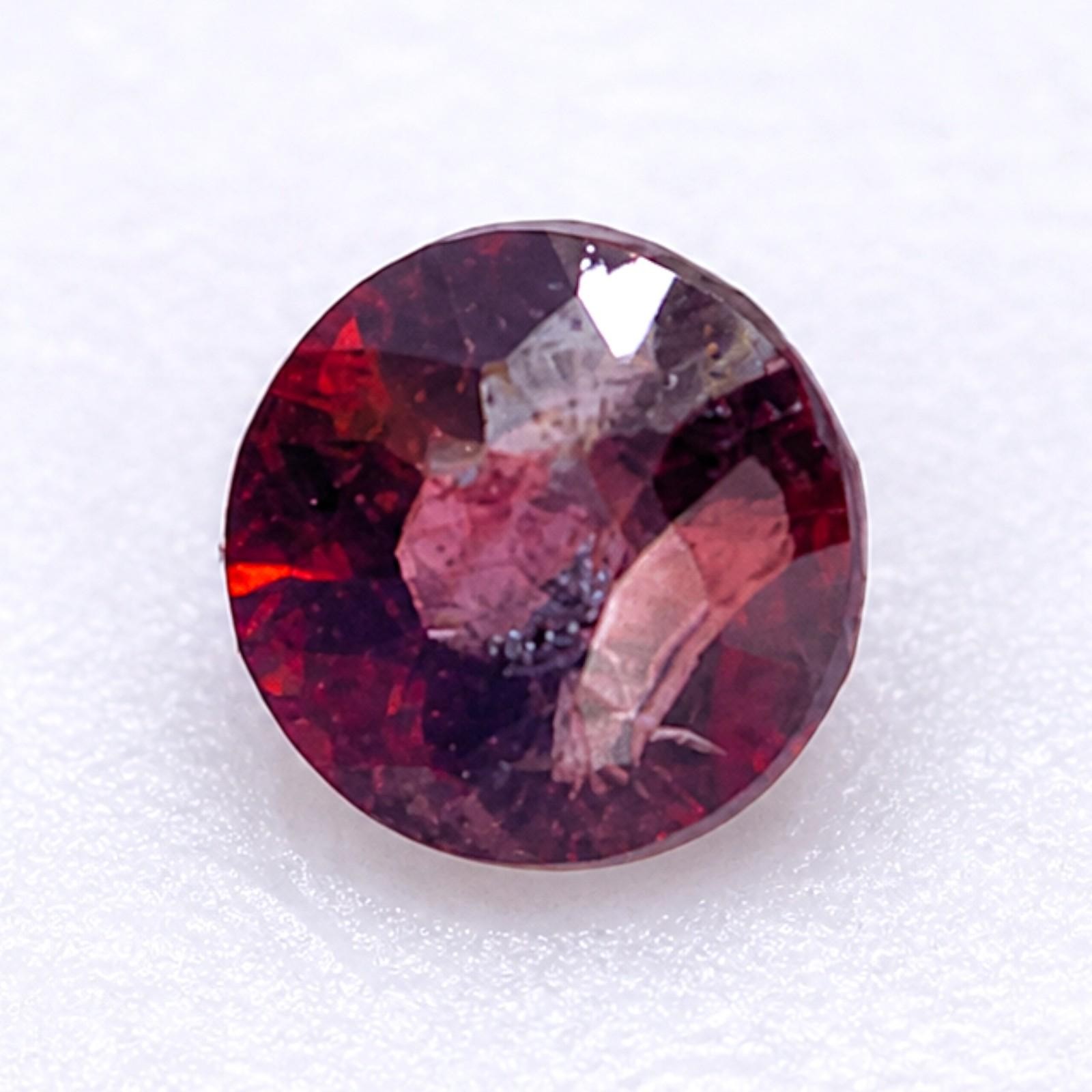 0.09 ct RED PAINITE – MYANMAR – Natural Rare Untreated Faceted EXTREME RARITY