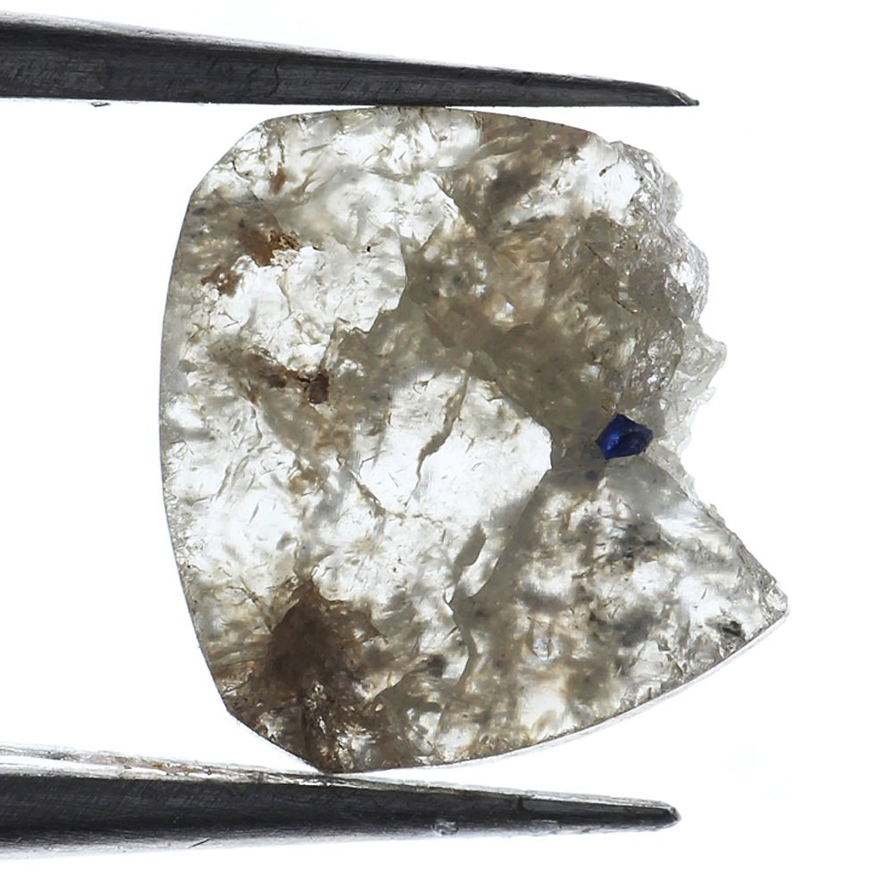 Slice 8.07X7.21X1.31MM 1.04 Ct Natural Loose Rough Translucent Diamond Lot