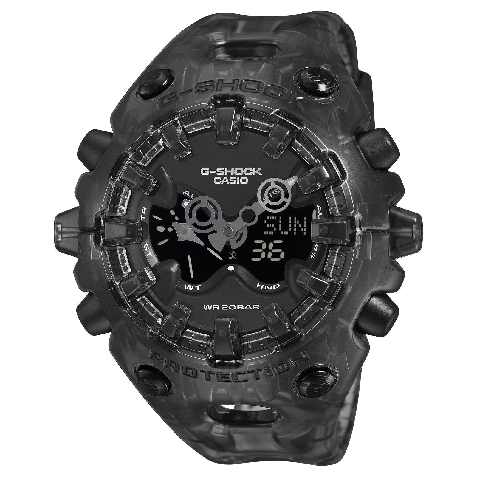 G-Shock GAV01SKE-8A Translucent Big Case Black Resin Ana-Digi
