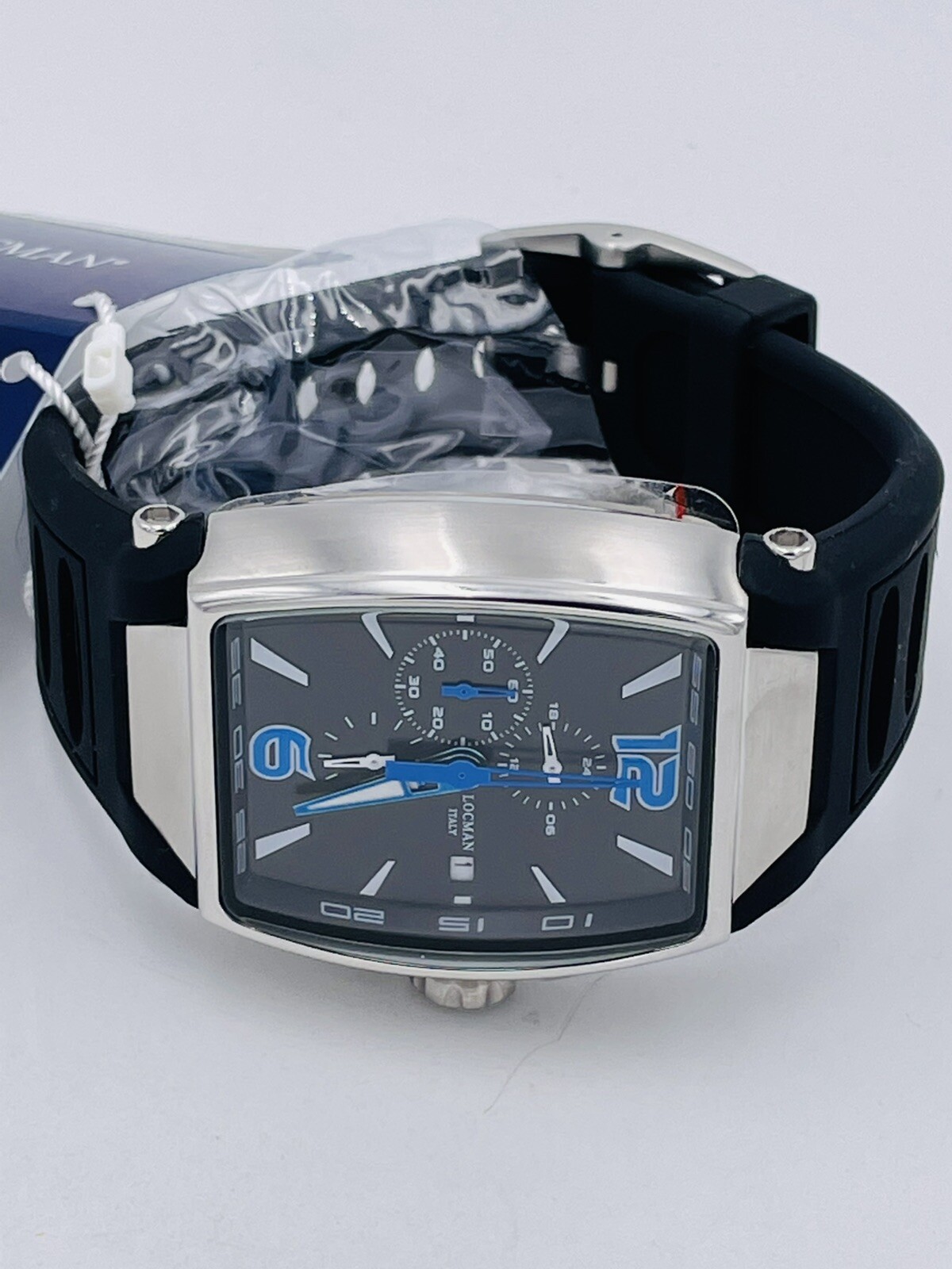 Locman Tremila Crono 550KBK/498 Titanium/Rubber Very Discounted Watch New