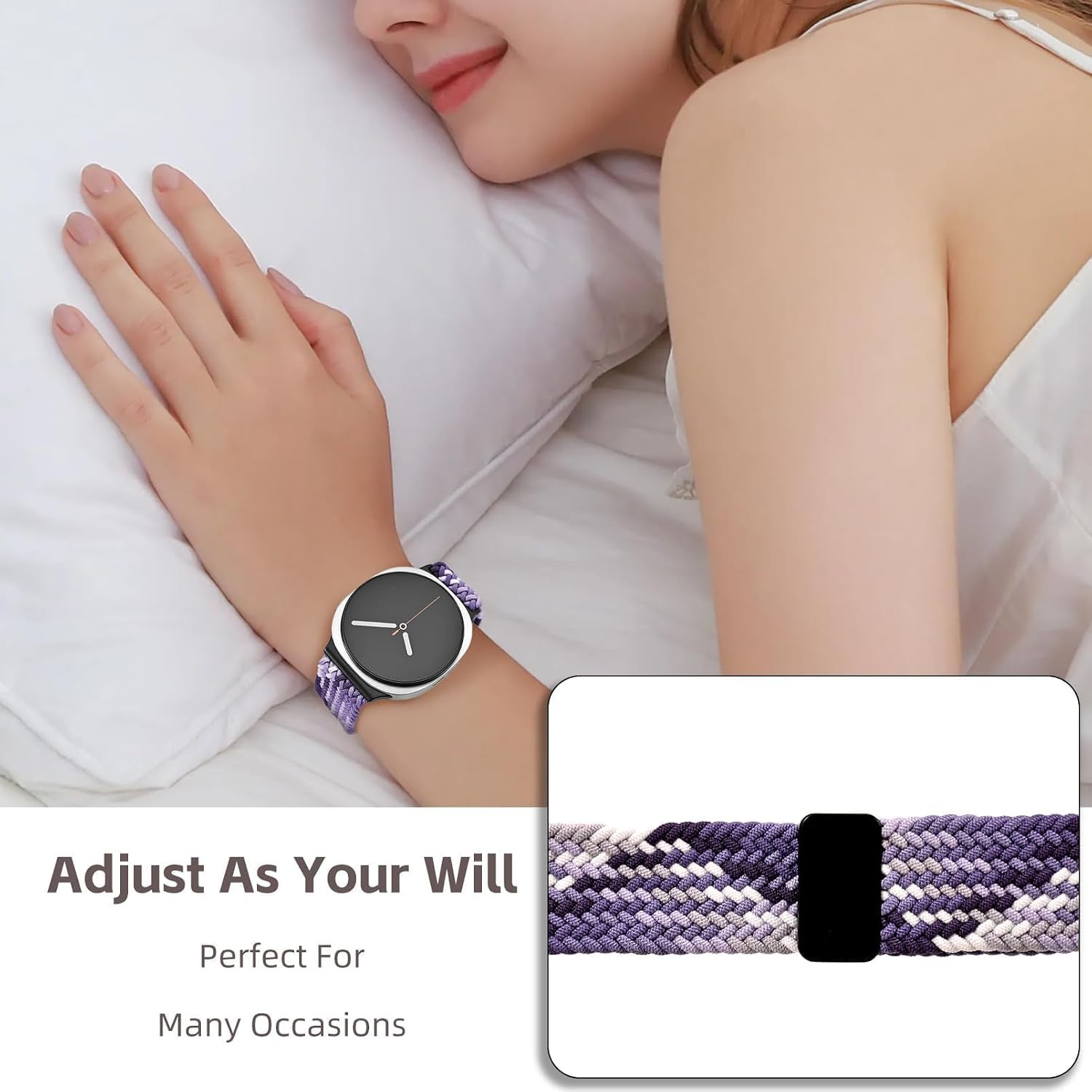 Magnetic Braided Watch Bands Compatible with Samsung Galaxy Watch 8 Band 40Mm 44