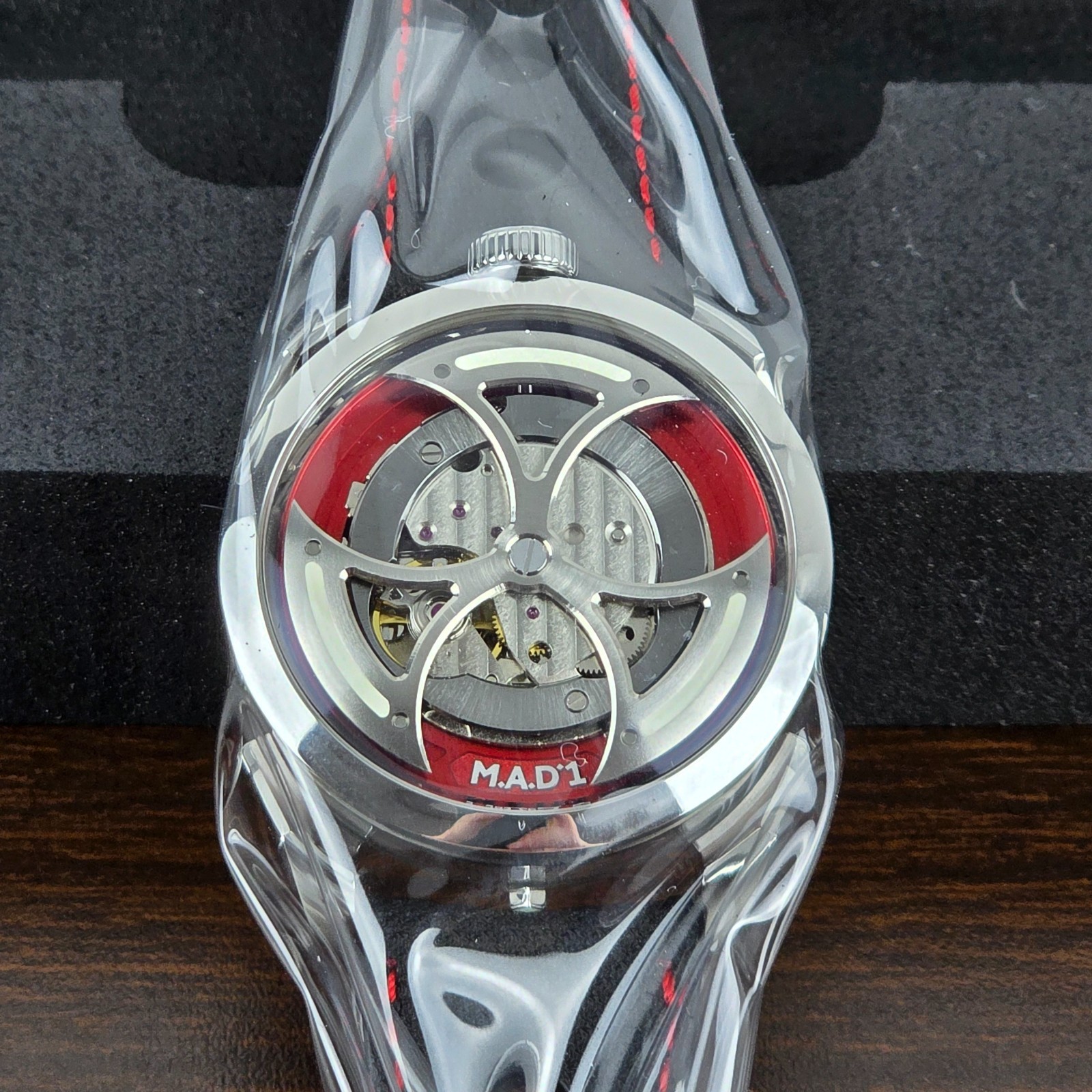 M.A.D. 1 RED Limited Edition MB&F MAD Gallery Watch – Medium Strap – NEW