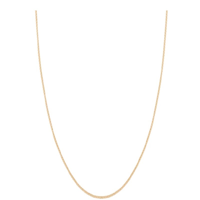 Unisex 18K Gold Filled Tarnish-FREE 1.2mm Thin Cuban Curb Chain Necklace C819G