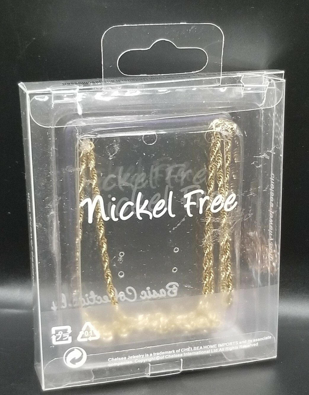 Goldtone 18″ Rope Chain Basic Collection By Chelsea Jewelry Nickel Free