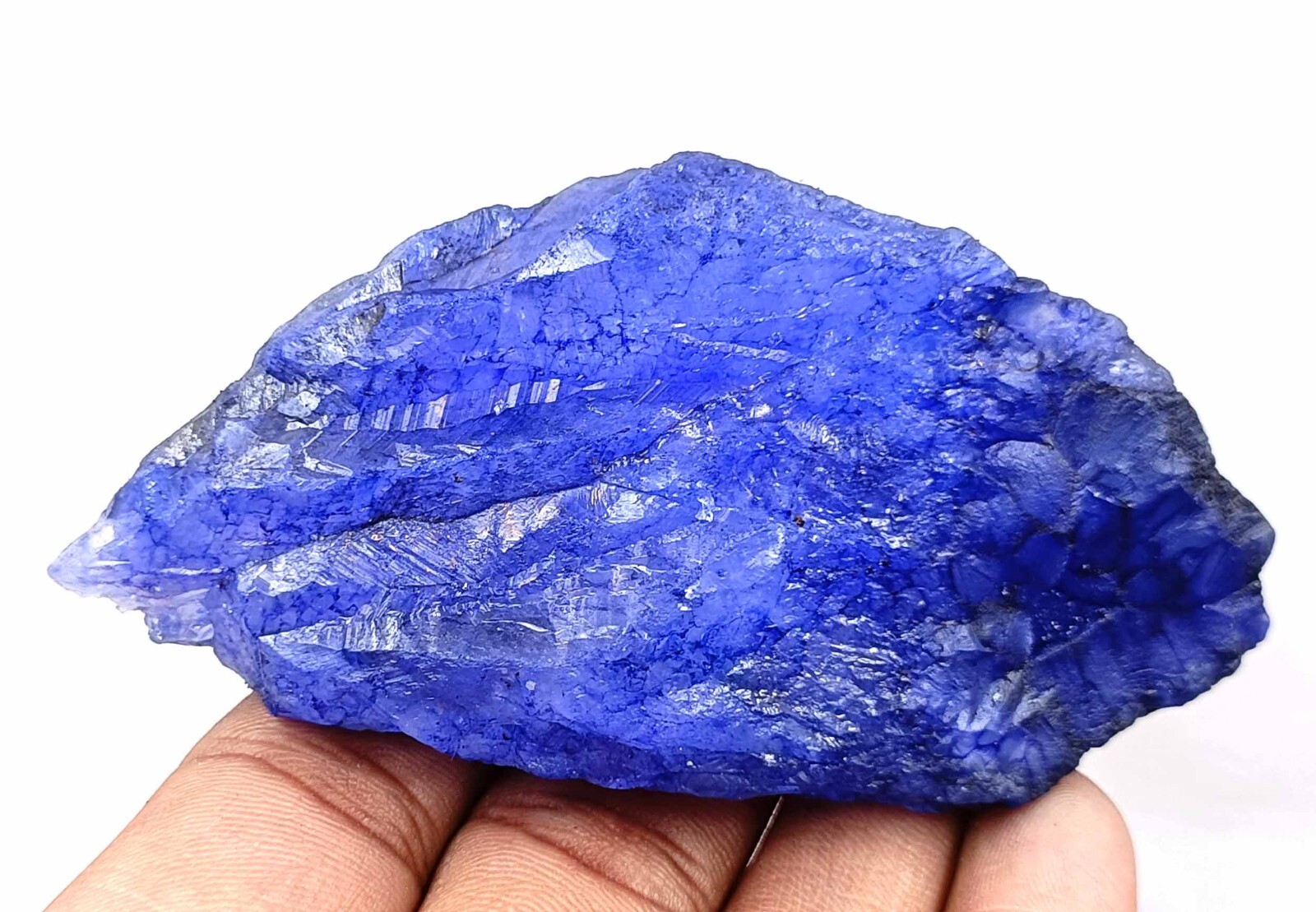 DYED 570 CARAT EGL CERTIFIED TRANSLUCENT ROUGH NATURAL BLUE SAPPHIRE GEMSTONE