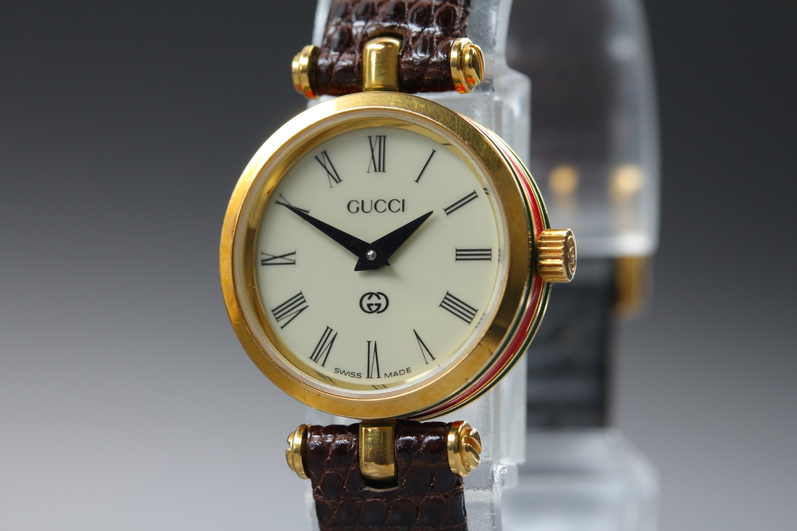[NEAR MINT] Gucci 2000L Sherry Line Vintage Gold Quartz Ivory Dial Women’s Watch