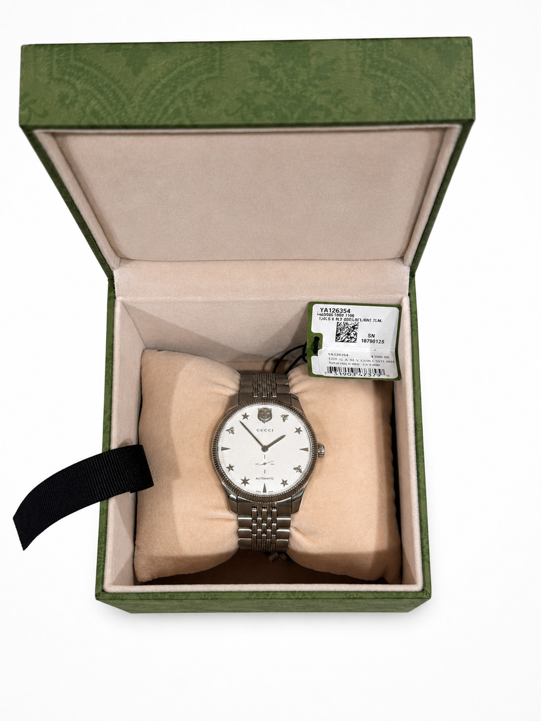 Gucci watch silver band brand new with box and original tag with links included