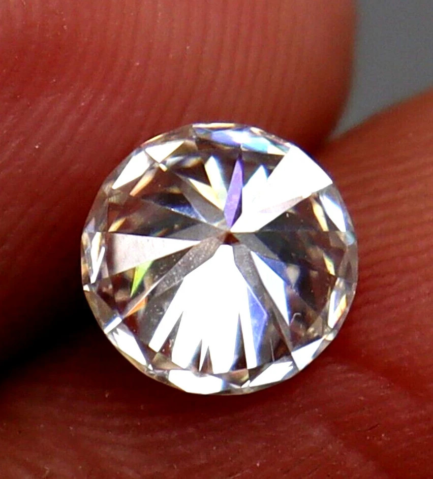 Certified 0.55 Ct White Diamond Round Cut Natural VVS1 D Grade Loose Gemstone