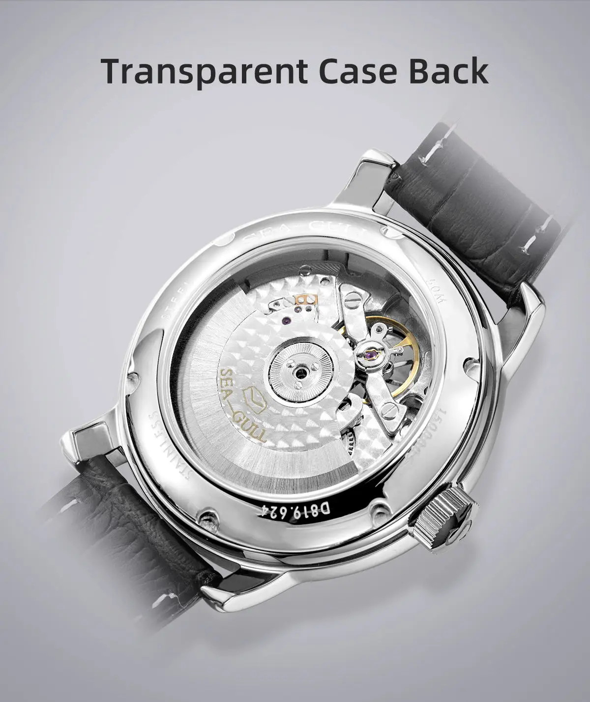 Seagull ST25 Movement Fashion Man Hollow Flywhee Casual Business Watch 819.624