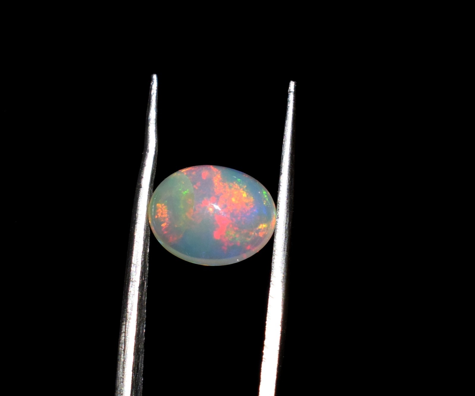 Naturel Ethiopian Welo Fire Opal Cabochon Loose Gemstone 8×10 mm
