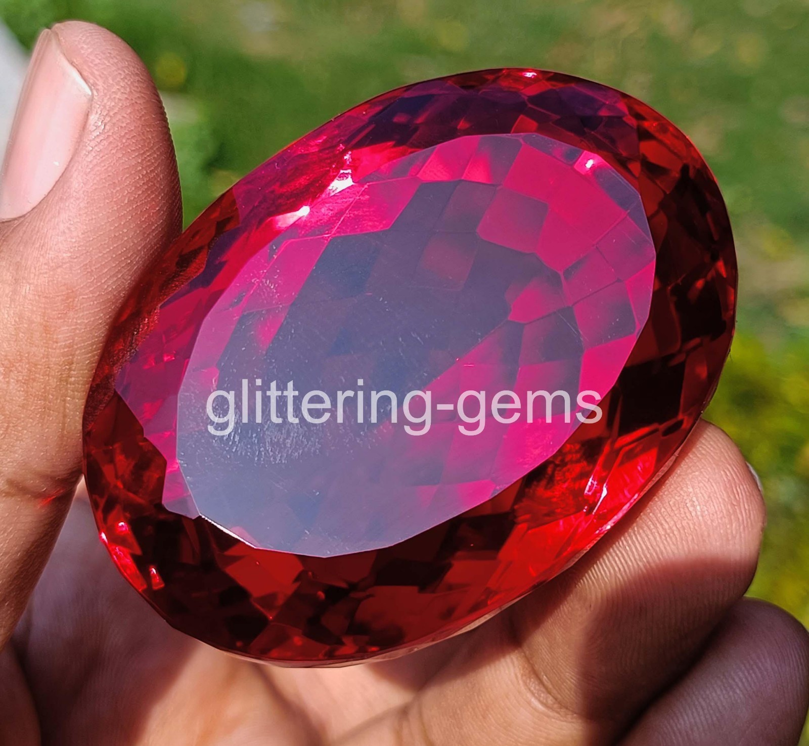 Brilliant Quality 500 Ct Natural Red Ruby Oval Shape IGL Certified Gemstone 6FHO