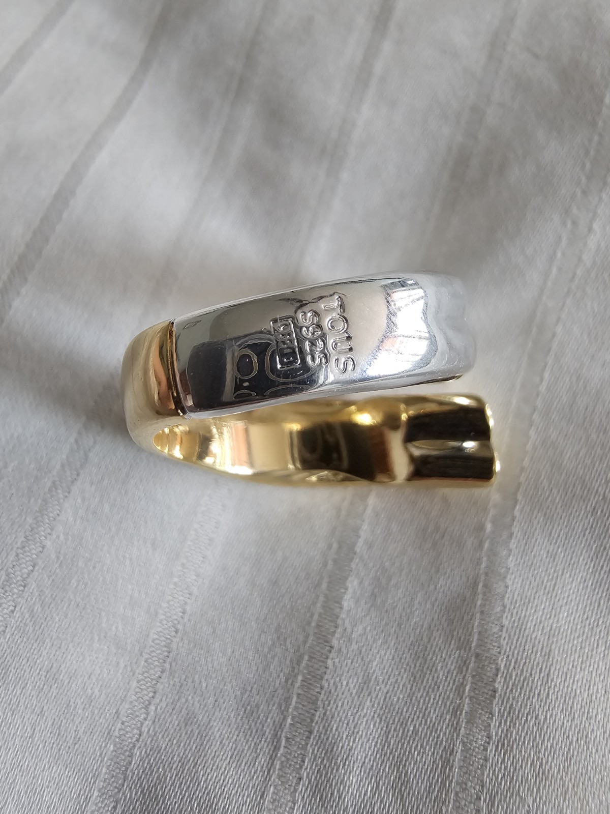 TOUS BOLD BEAR 2 TONE RING (SILVER GOLDEN PLATED) #8 LAST ONE