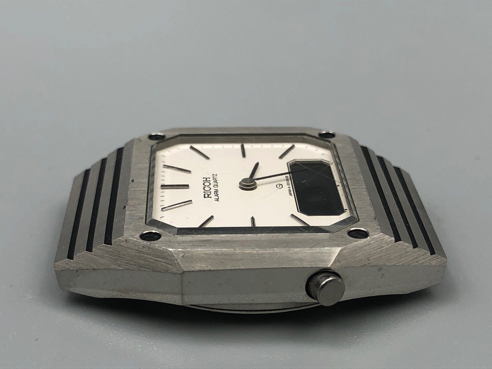 PARTS AS IS VINTAGE LATE 70s RICOH RIQUARTZ LCD JAPAN ANA-DIGI WATCH HEAD ONLY