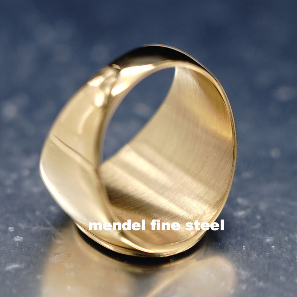 MENDEL Mens Christian Patriarchal Double Cross Ring Stainless Steel Size 7 8-15