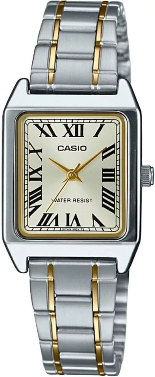 Casio LTP-V007SG-9B Analog Ladies Champagne Dial Stainless Steel Quartz Watch