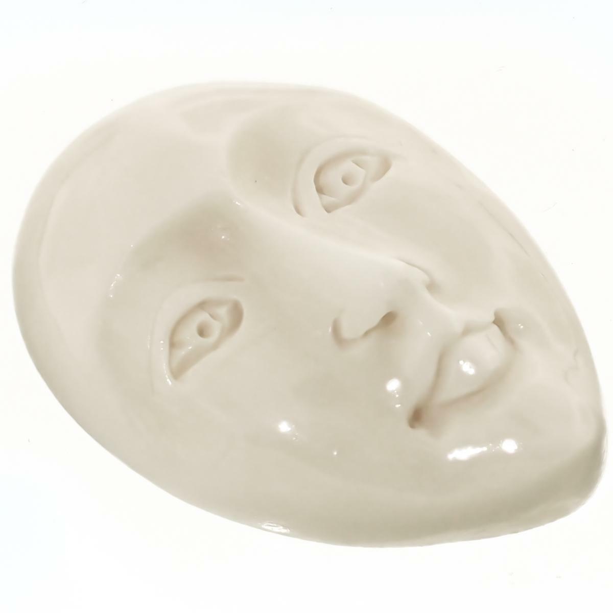 1″ 25mm 1-5-10Pcs Lot Open Eye Goddess Face Bison Bone Cab Bead Cabochon