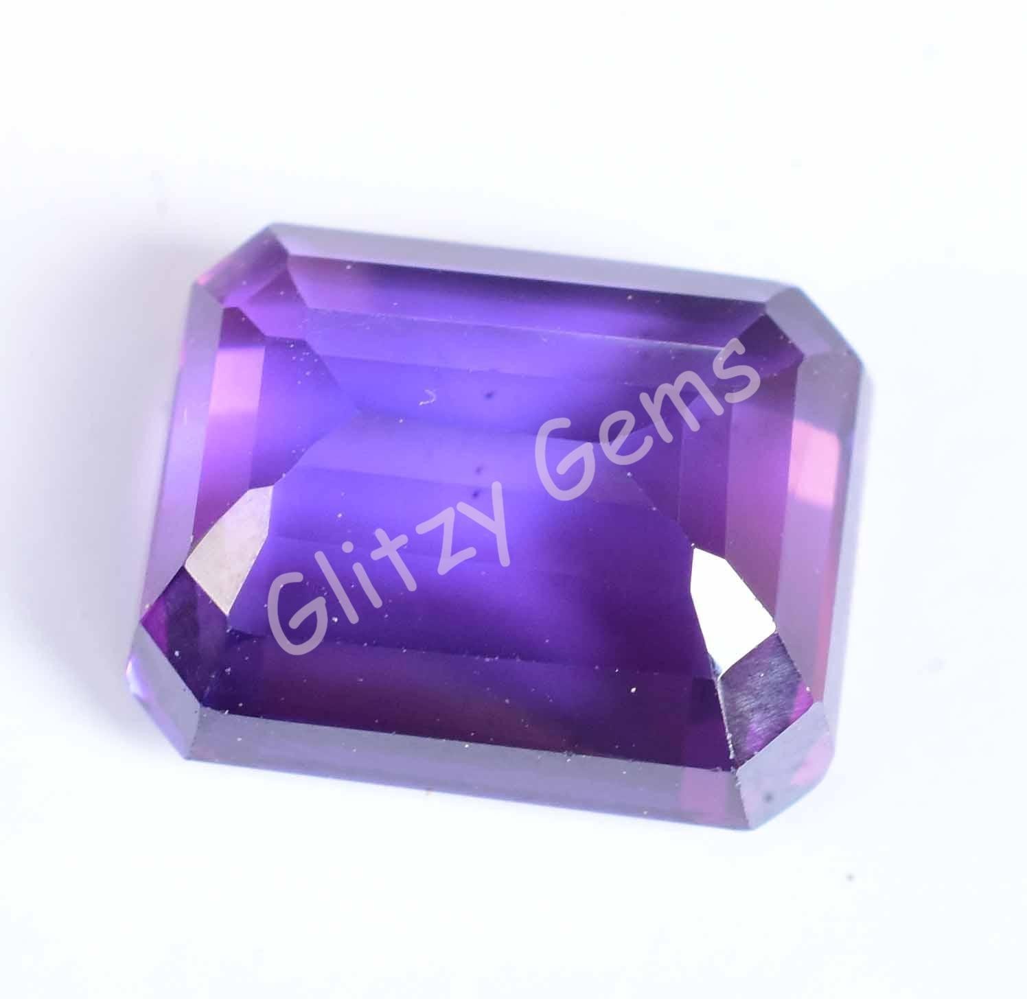 Natural Boysenberry Sapphire 12.95 Ct Emerald Certified Flawless Loose Gem