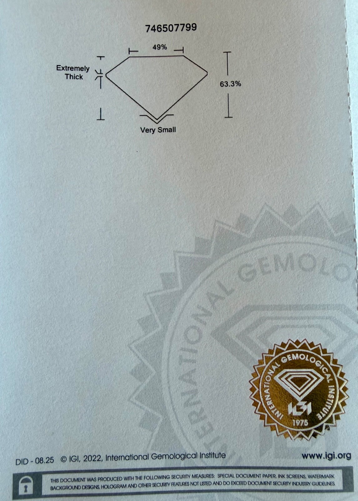 IGI Natural Diamond Octagonal Mixed Cut Natural Fancy Yellow 0.78 Carat