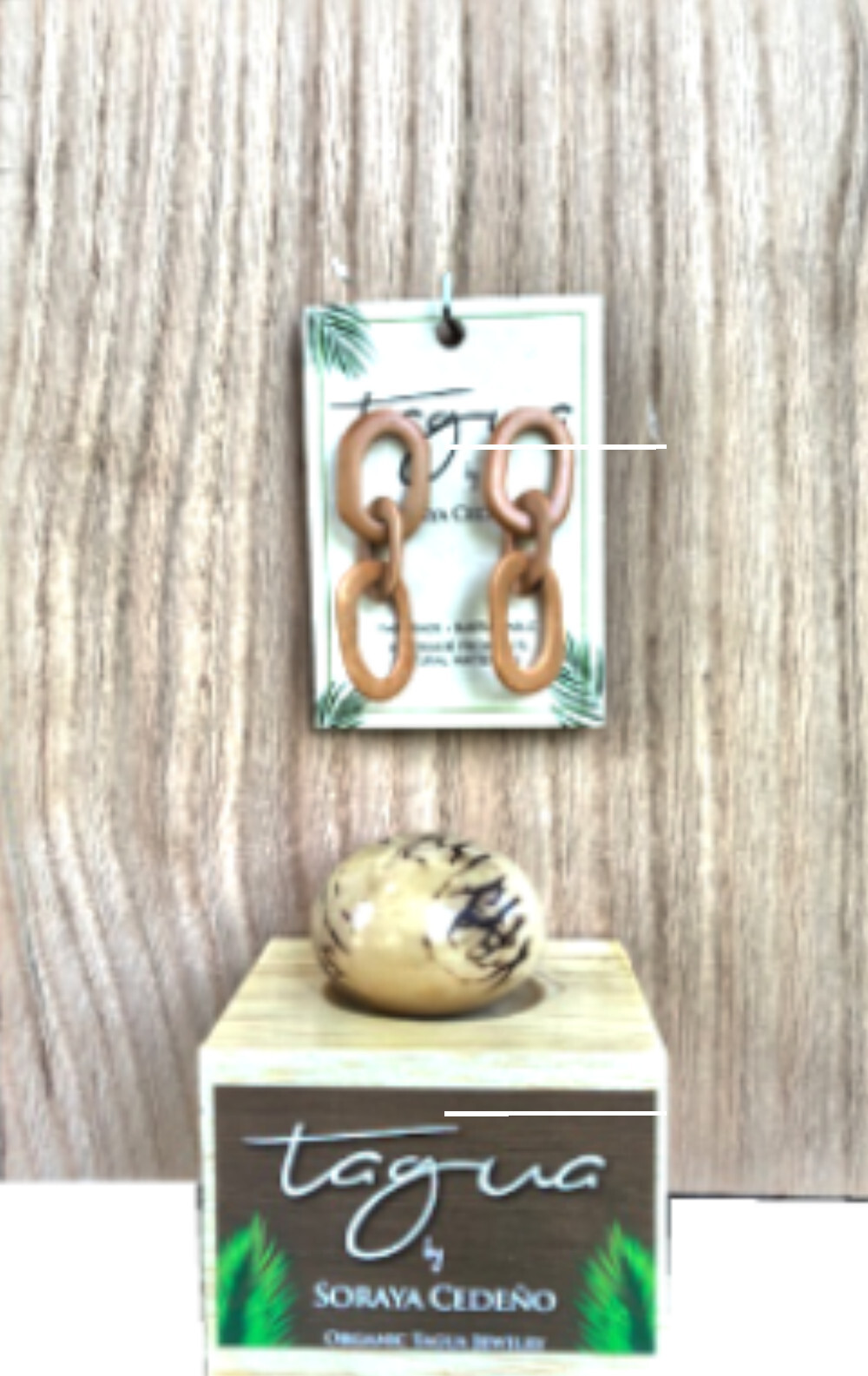 Tagua Nut Jewelry By Soraya Cedeno, Earring, Bri, Melon