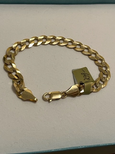 10K Solid Gold Cuban Bracelet 7 inches 10.7 Grams MSRP $1299