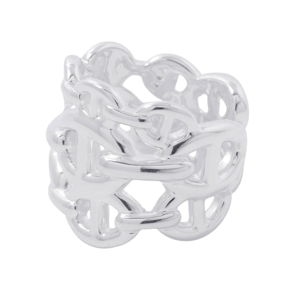 HERMES Chaine d’Ancre Anchene Ring Size GM/51/#11 SV925