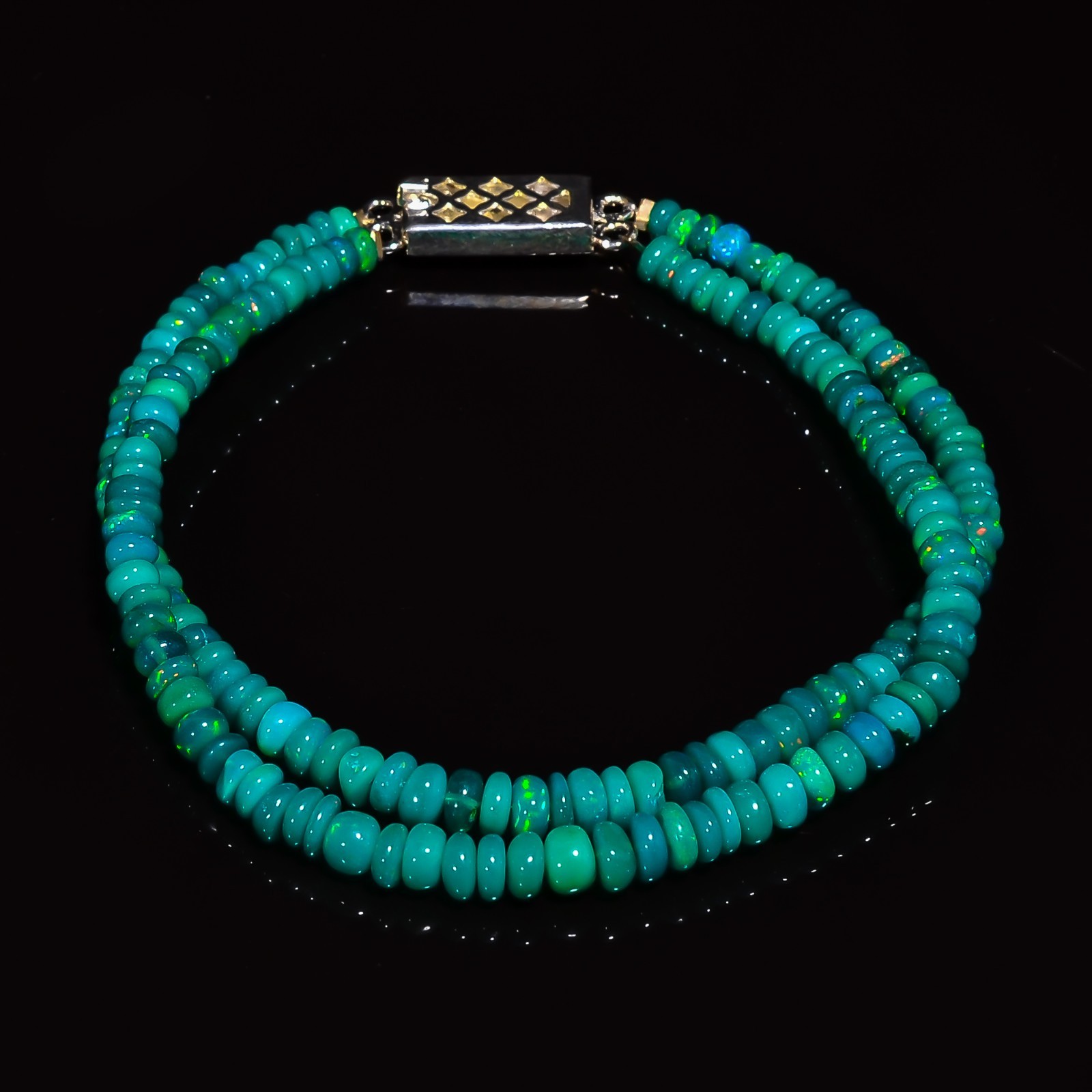 Opal Bracelet 44 Ct.-9″-4X4 5X5 mm