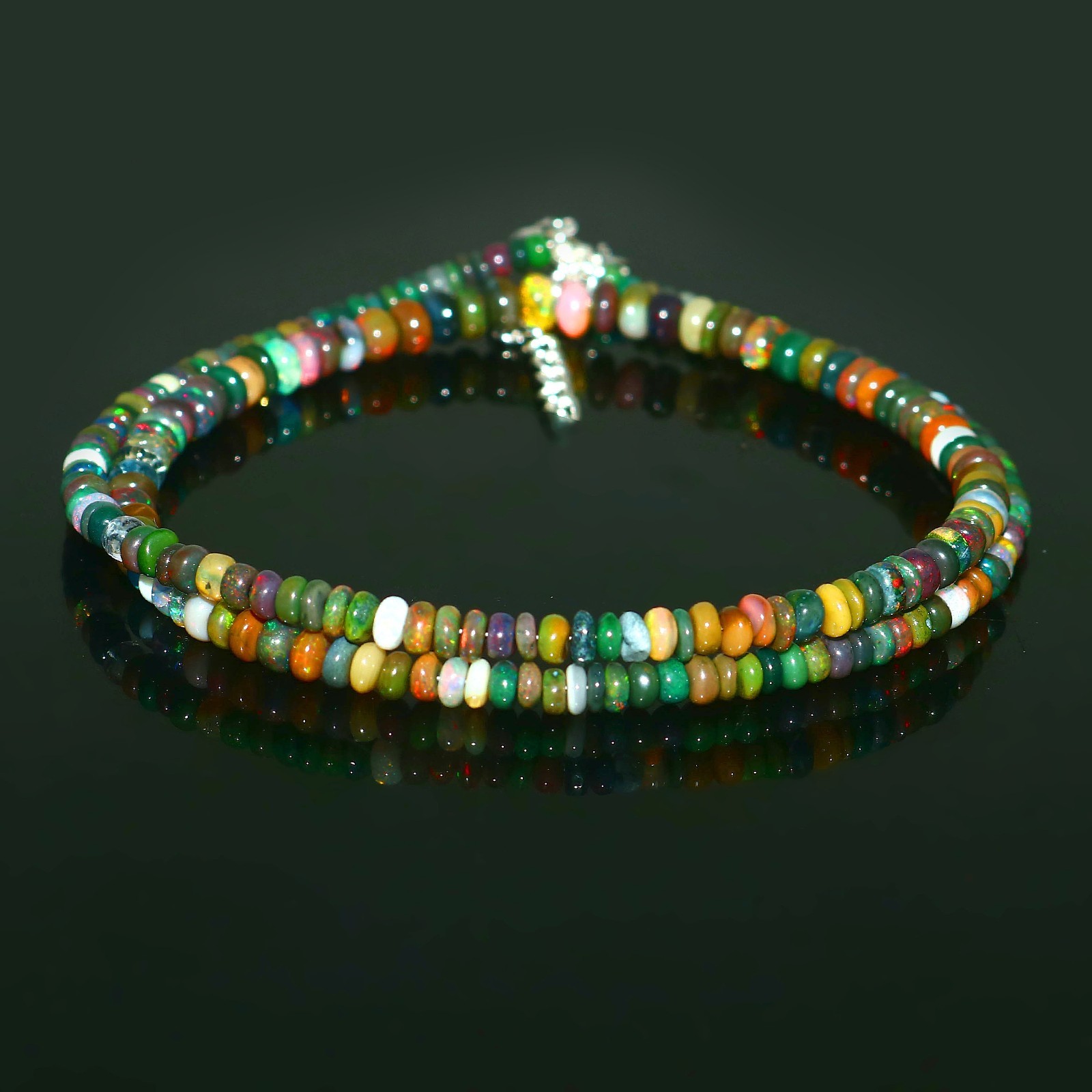 Top Quality Opal beads Rondelle Opal Beads Multi-Color Opal Gift For Mother