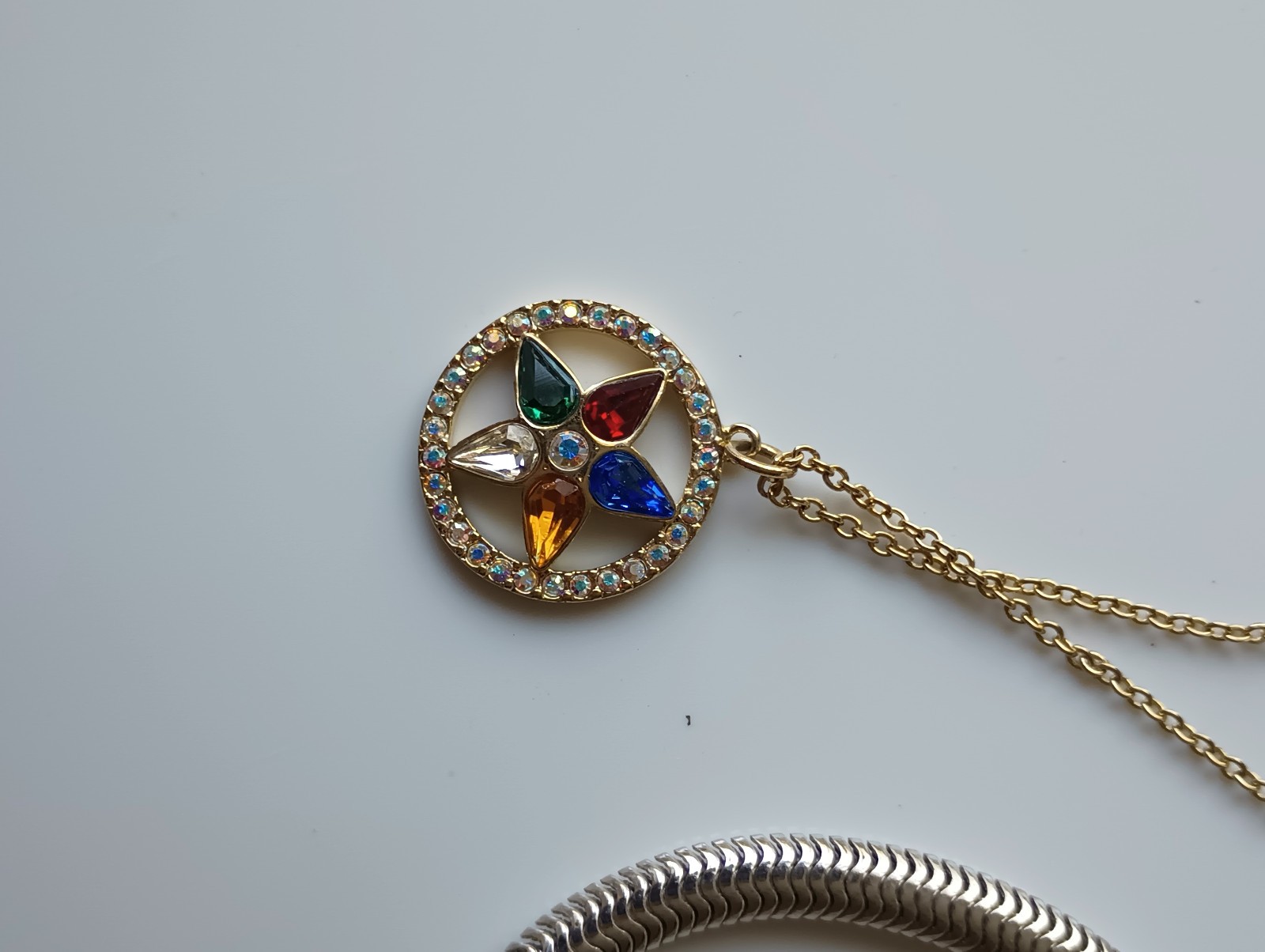 vintage ora bracelet and matching pendant/earrings (not signed)