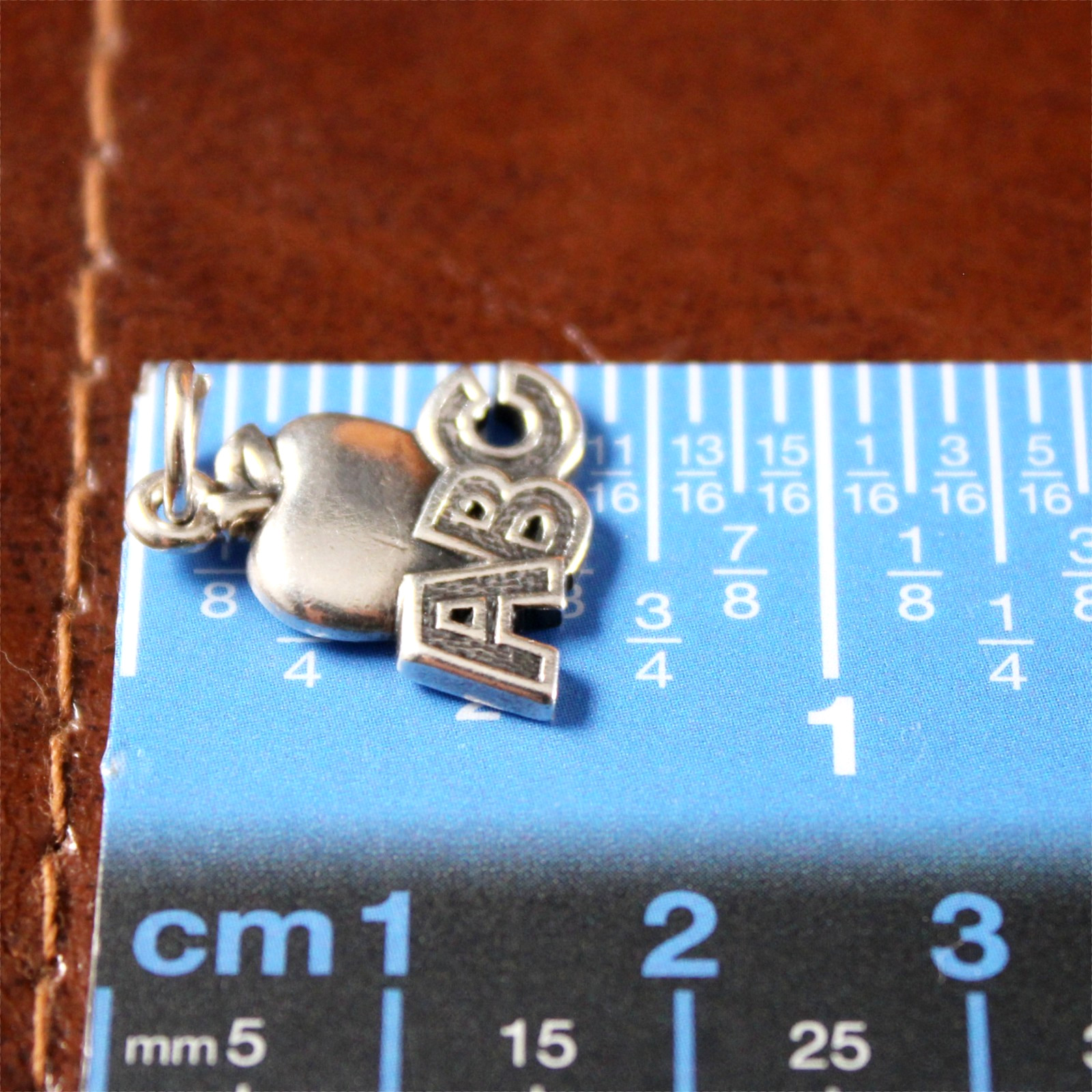 James Avery ABC APPLE School Teacher Charm Sterling Silver 11/16″ Length