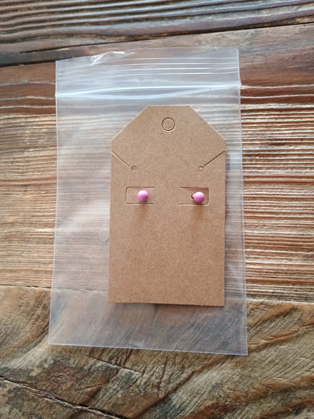 Fashion Jewelry,Small Pink Ball Stud Earrings ,