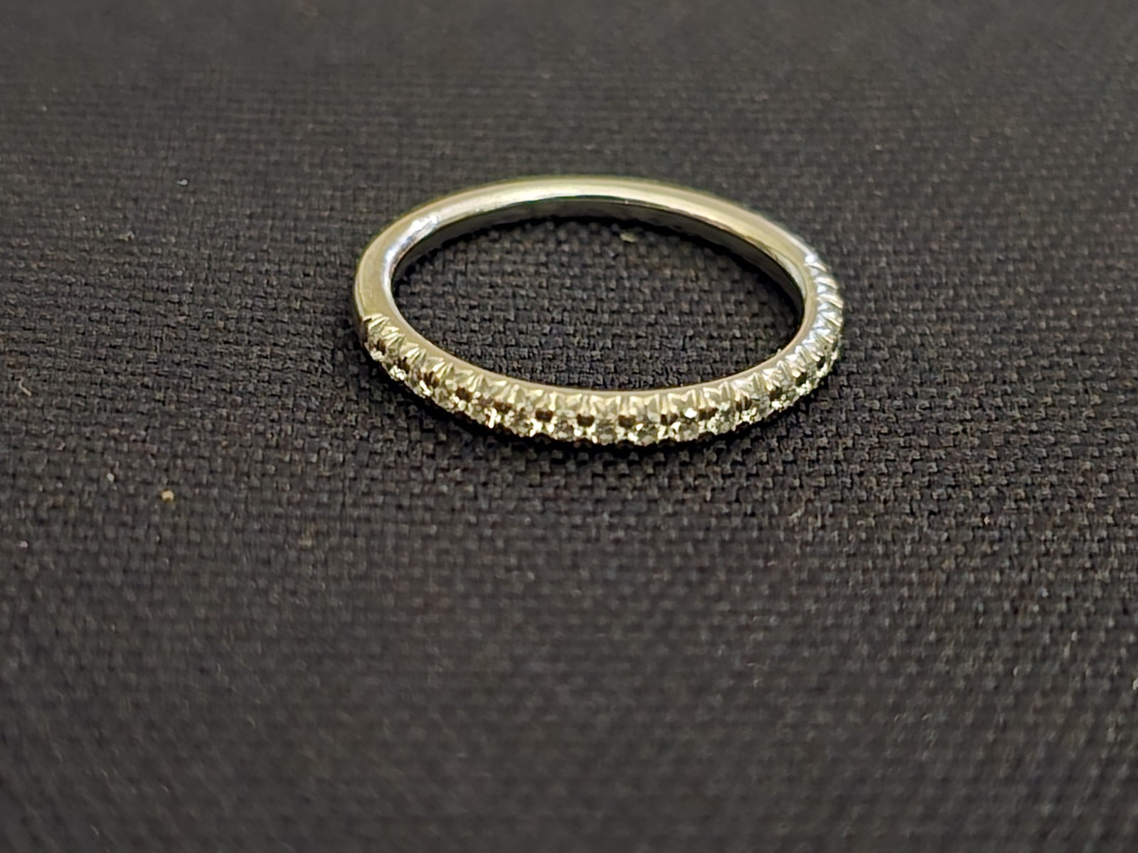 Blue Nile French Pave Diamond Ring in 14k White Gold (1/4 ct. tw.)