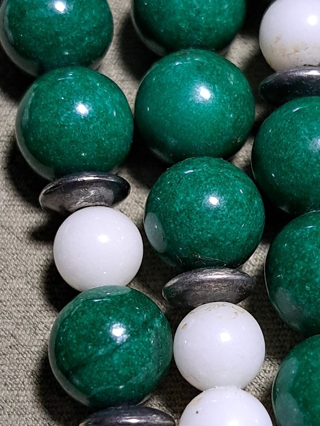 Vintage Mid 20th Century Gemstone 32″ Necklace
