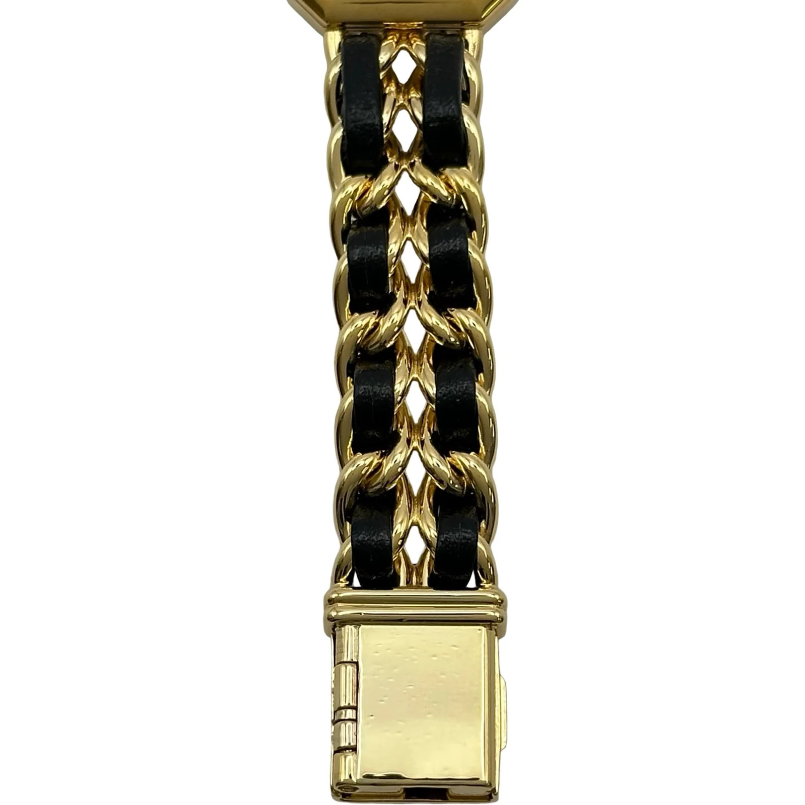 Chanel Première S H0001 20mm Gold Black Dial Quartz Watch OKW2254