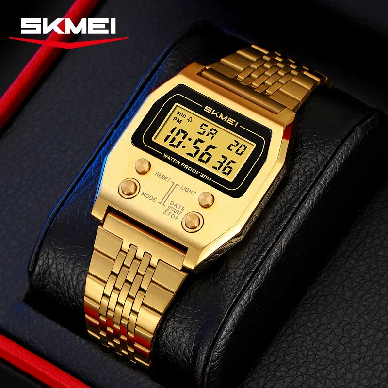 SKMEI 2460 Fashion Brand Men’s Electronic Watch Multifunction Luminous Calendar