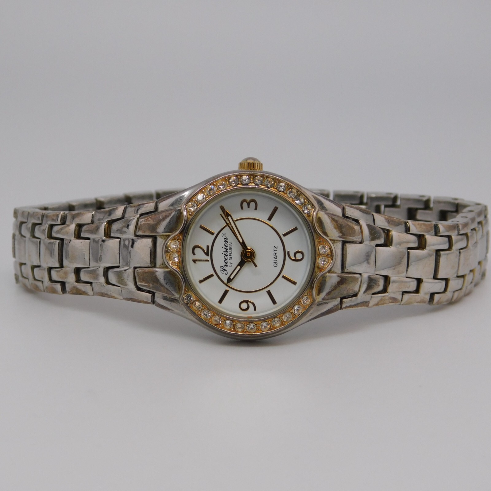 Precision by GRUEN GP425L Two Tone Quartz Analog Women’s Watch Sz.7″ New Battery