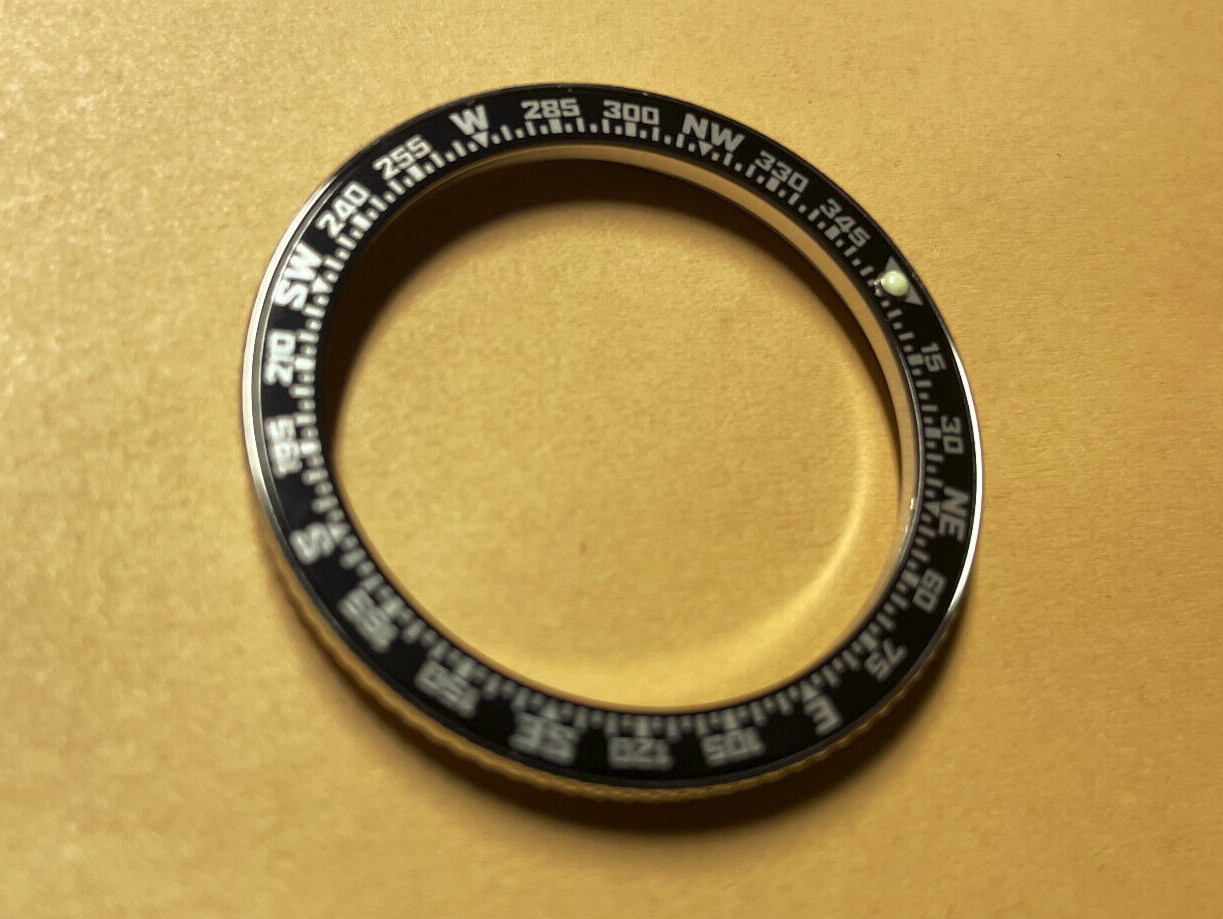 NEW COMPASS INSERT KNURLED Bezel for Vostok Amphibian Komandirskie Watch ENCBX