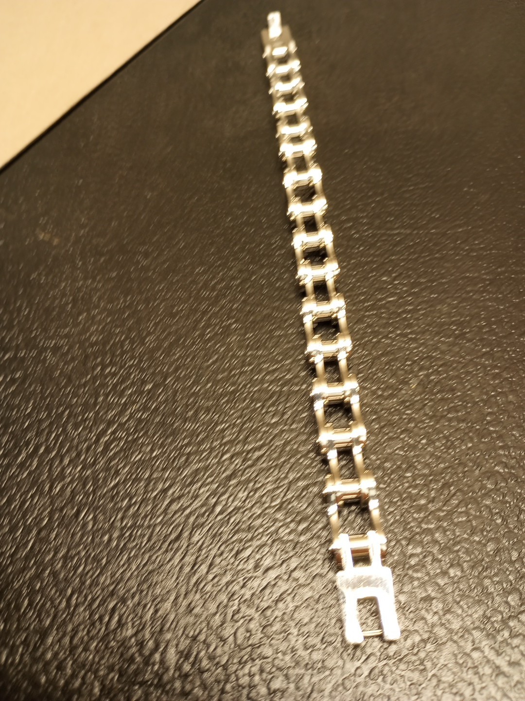 Men Biker Bicycle Chain 8-inch Bracelet Bangle Punk Steel Jewelry 8″