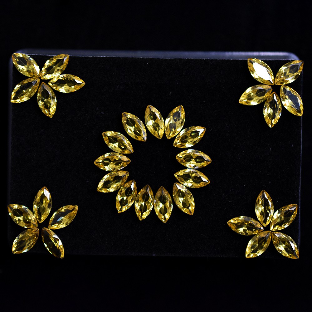 10×5 mm 2.40 Ct NATURAL Yellow Sapphire Flawless Marquise Cut Certified Gemstone