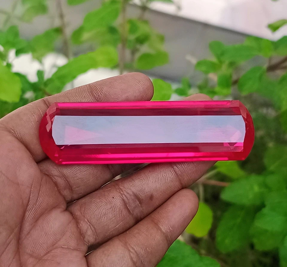347 Ct Mogok Natural Pink Ruby Fancy Cut Big Size Certified Gemstone Rare Find