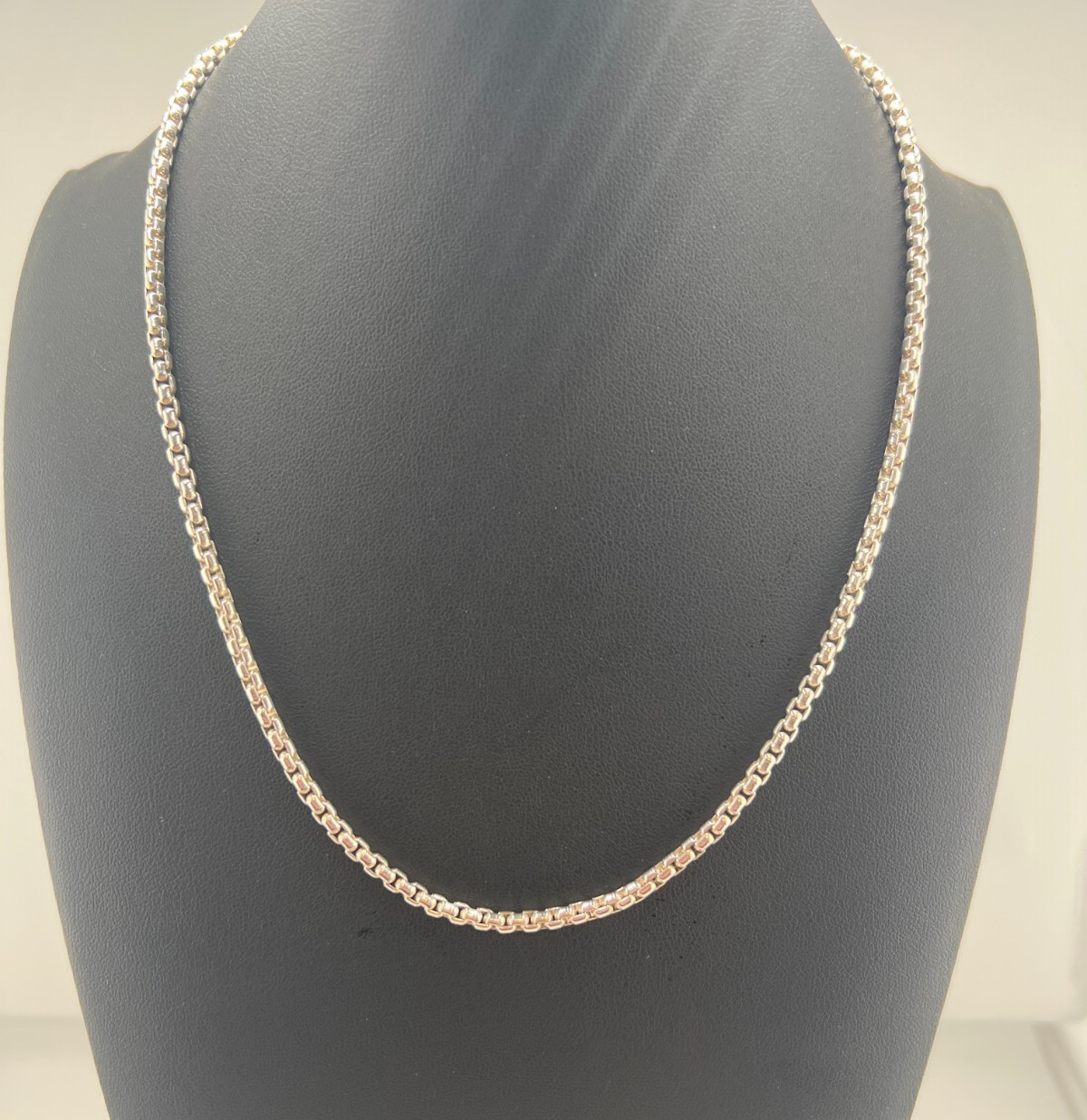 David Yurman 3.2mm Signature Box Chain Necklace 14k Gold Tag 28.8g 20 Inch