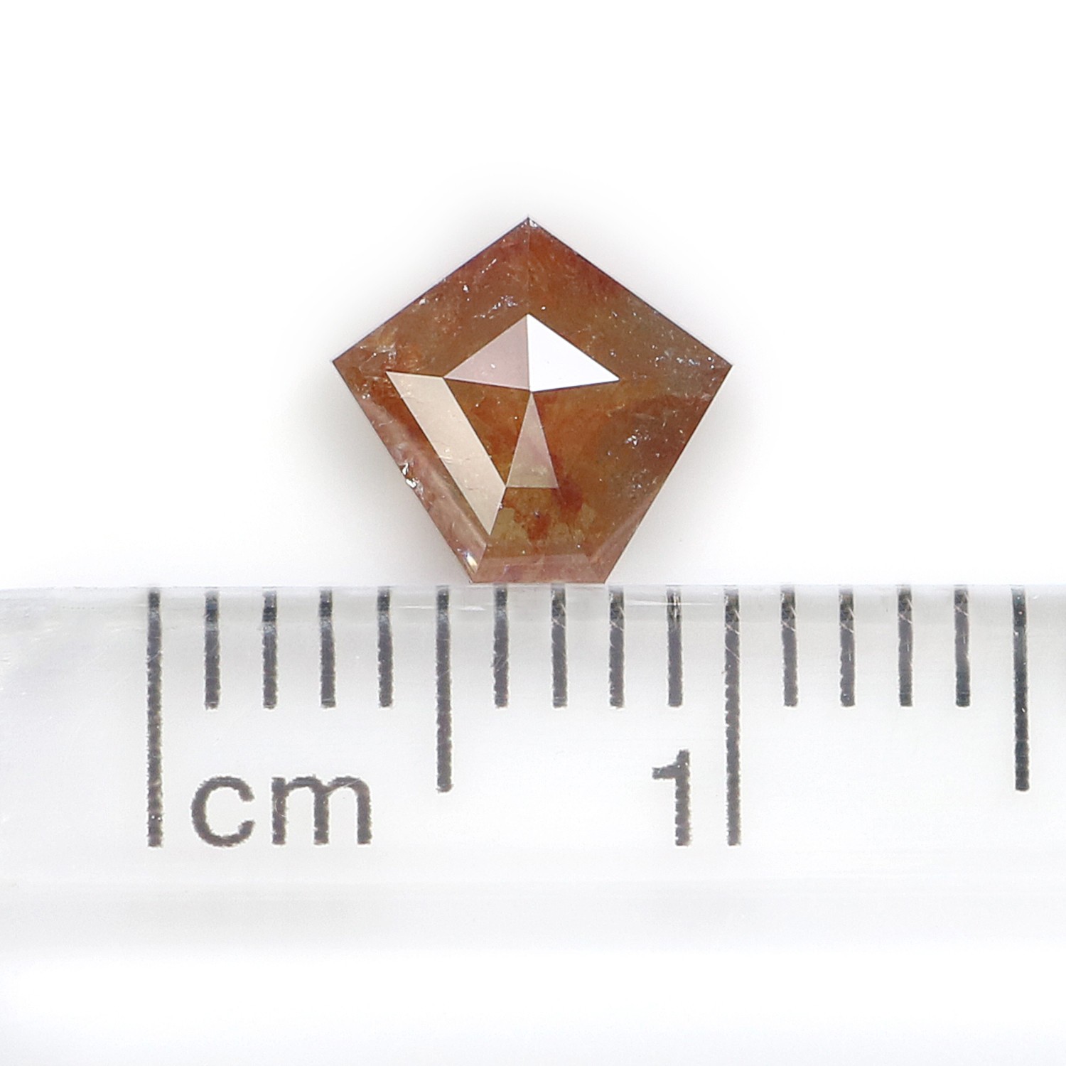 0.88 Ct Natural Loose Pentagon Shape Diamond 6.50 MM Brown Color Diamond LQ9675