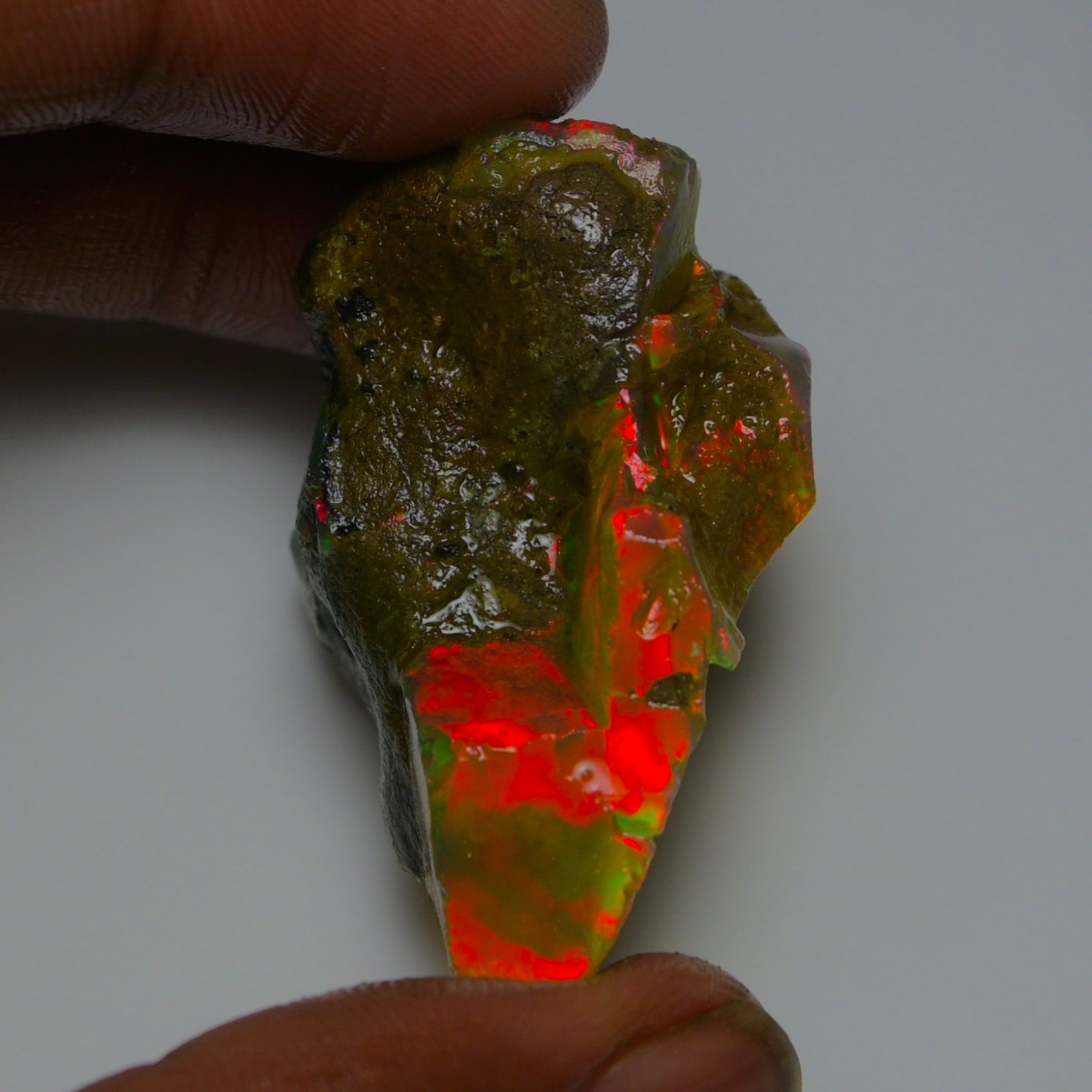 Stunning Ethiopian Opal Rough 84.05 Cts, Large Oil Opal Specimen Natural Opal