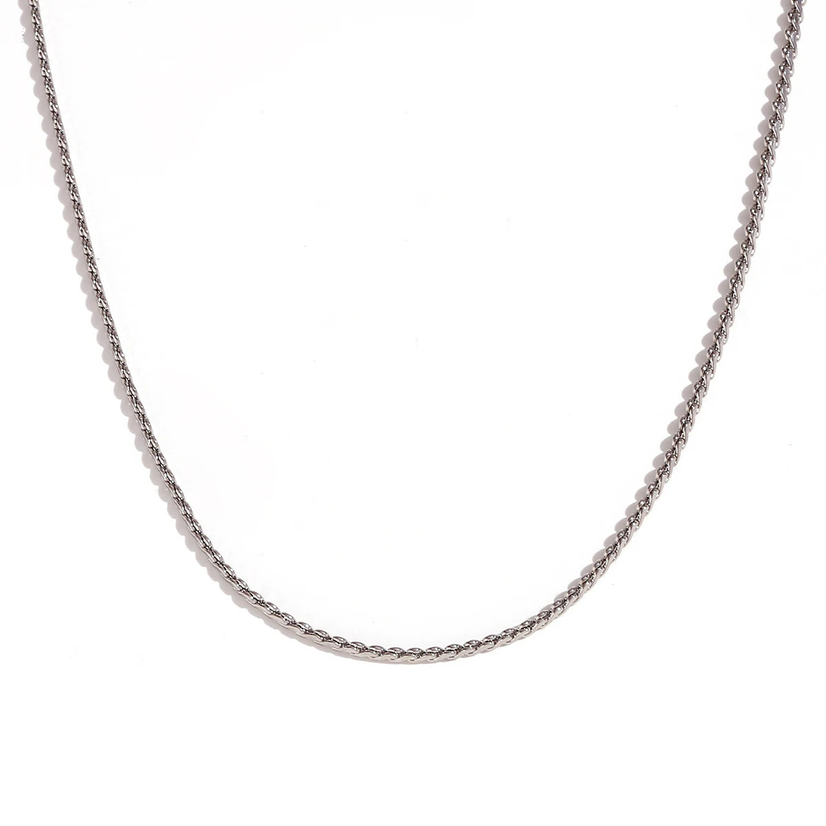 Water Wave Chain Necklace Stainless Steel Snake Link Multiple Wear Jewelry