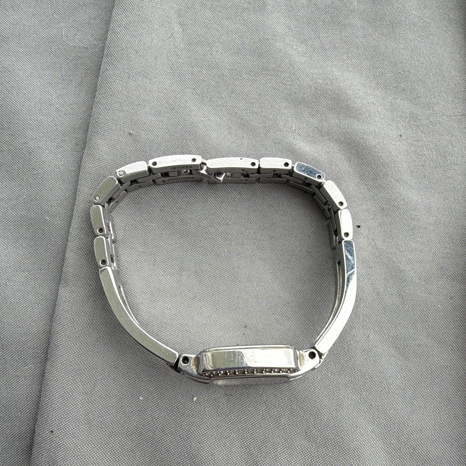 Citizen Eco-Drive Women’s Quartz Analog Blue Dial Silver Bracelet Rectangle