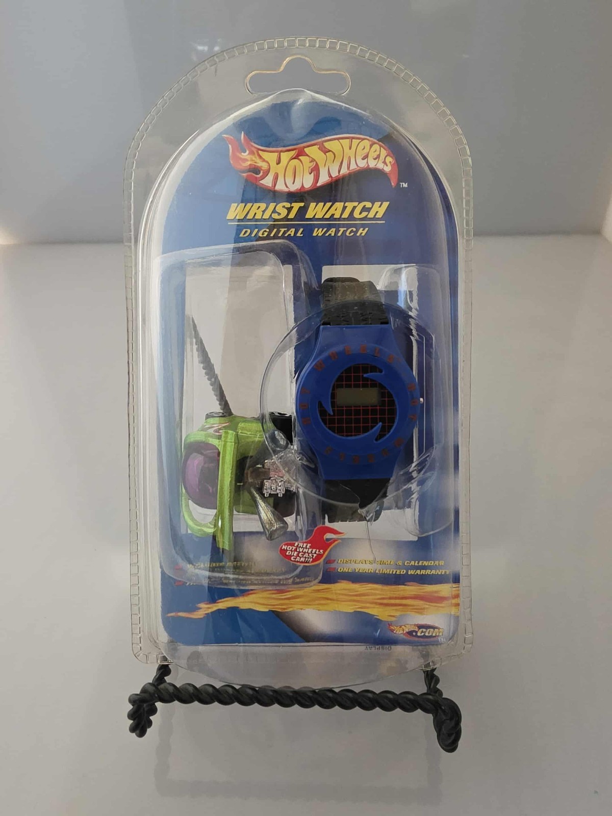 Hot Wheels Race Digital Wrist Watch w/ Hyper Mite Car – Vintage NIB