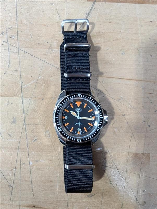 CWC Royal Navy 1983 Quartz Dive Watch ReIssue Black G1N